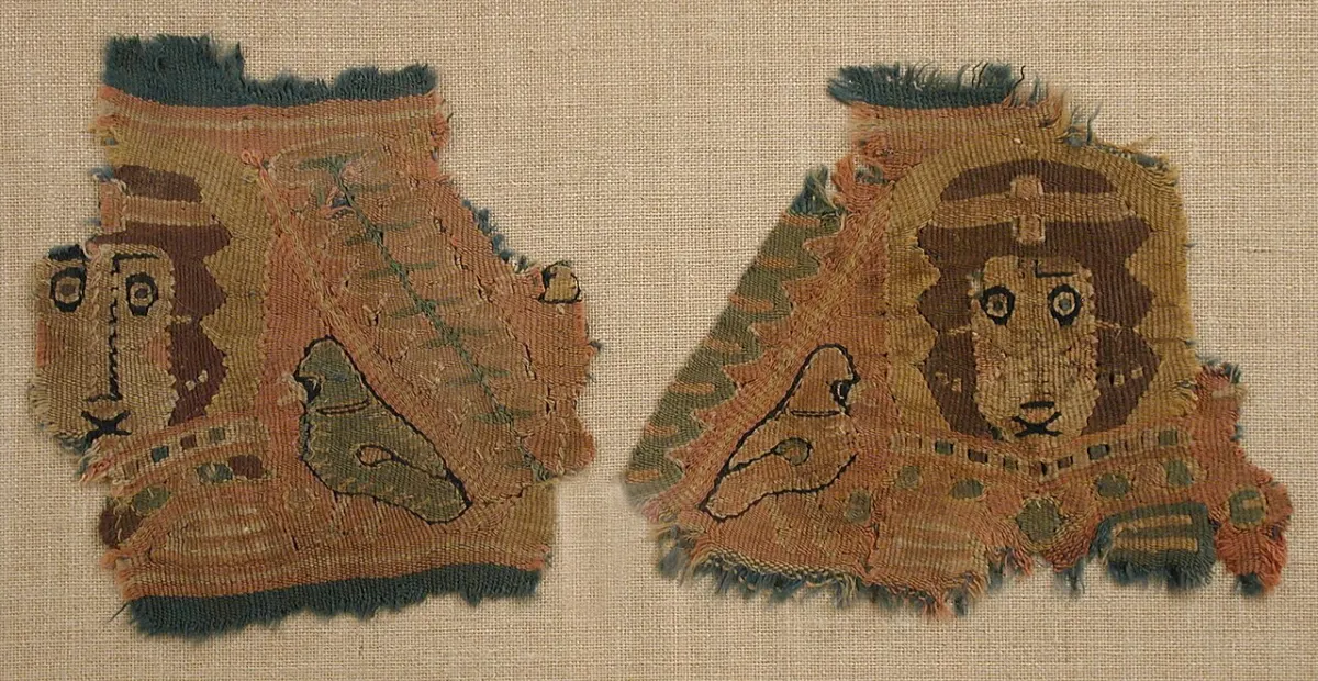 Age & Gender Detection - Two Fragments with Human Faces and Birds MET tr8612ab2001s1