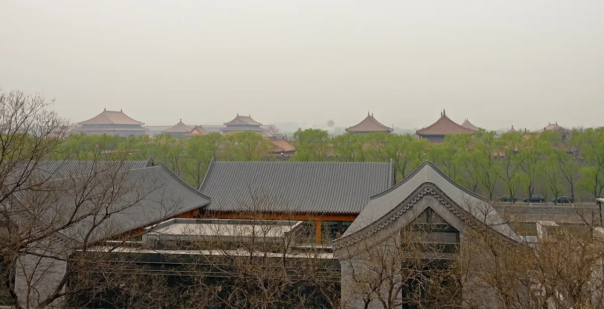 Air Quality Prediction - Forbidden City in smog, from east