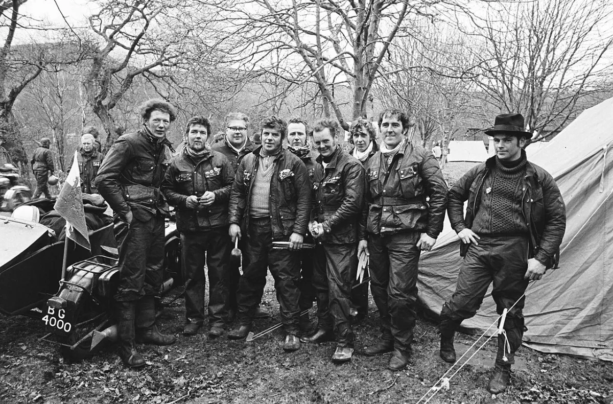 Bike Pooling App - Motorbike riders from all parts of Britain and the continent attending Rali'r Ddraig, Llan