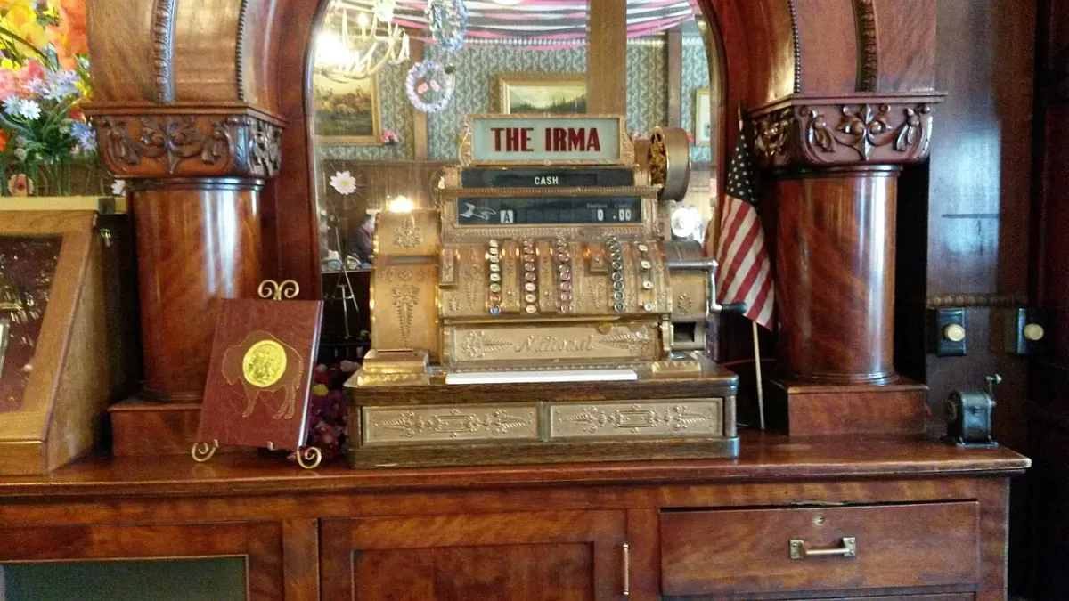 Billing Management System - National Cash Register in the Irma Hotel, Cody, WY