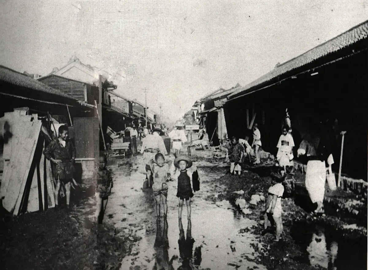 Disaster Alert App - Flood disaster of 1907 of Kofu-City