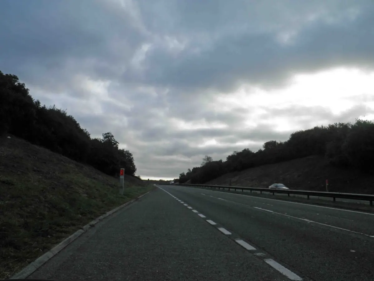 Emergency SOS App - Emergency phone in layby on A38