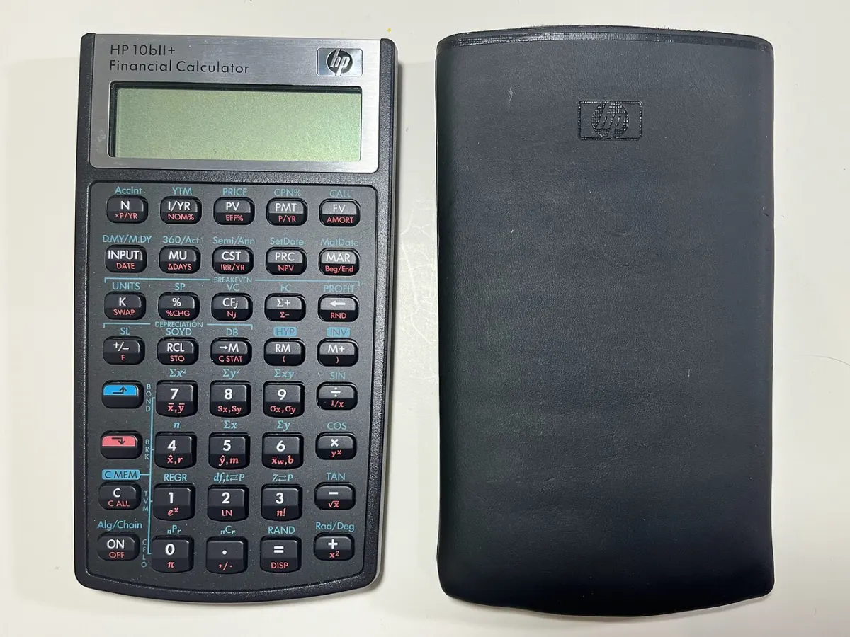 EMI Management System - HP 10bII+ Financial Calculator with Soft Case