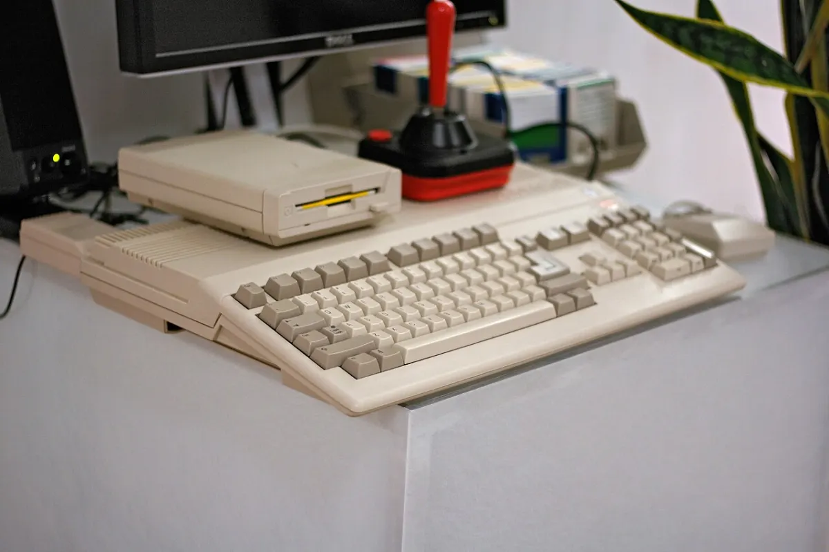 Event Management System - Amiga 500, angled, Google NY office computer museum