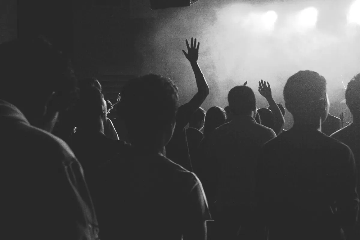 Event Ticket Booking System - Concert crowd (Unsplash)