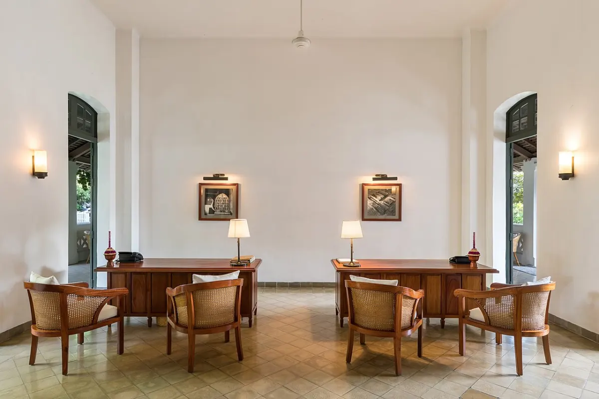 Hotel Front Desk Software - Reception desks of Amantaka luxury Resort & Hotel in Luang Prabang Laos