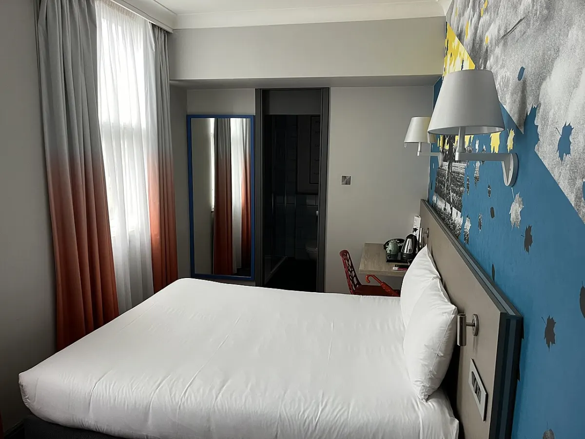 Hotel Room Booking System - A cramped hotel room