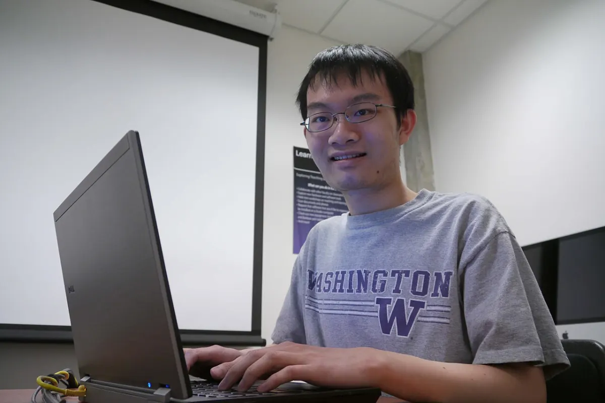 Internship Finder Portal - Student using Laptop