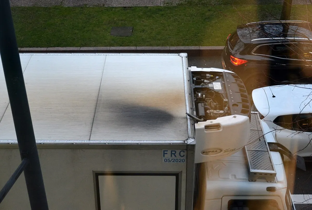 IoT Based Air Pollution Monitor - Air pollution by refrigerated truck Lille France 2018 janvier