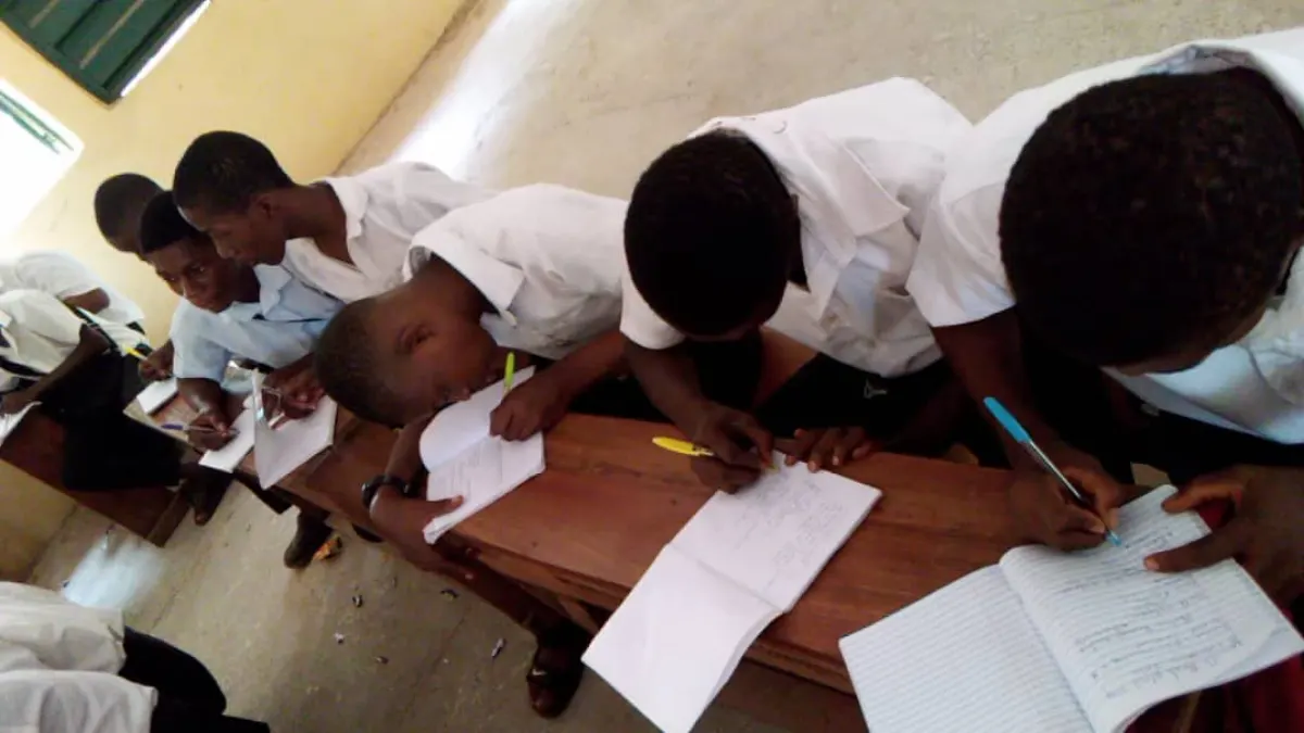 Note Taking App - Students writing notes