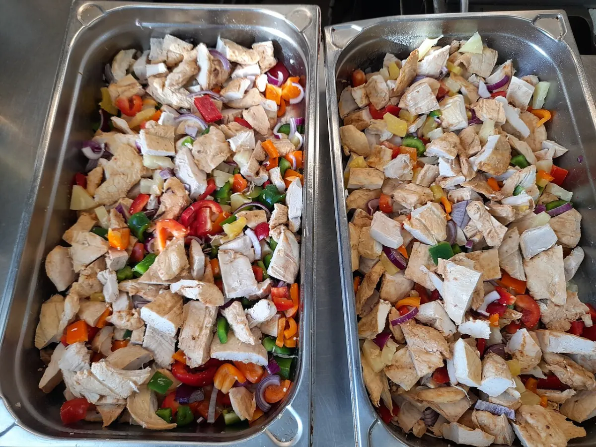 Online Donation Platform - Charity chicken donation makes a healthy meal with added vegetables and sweet & sour sauce