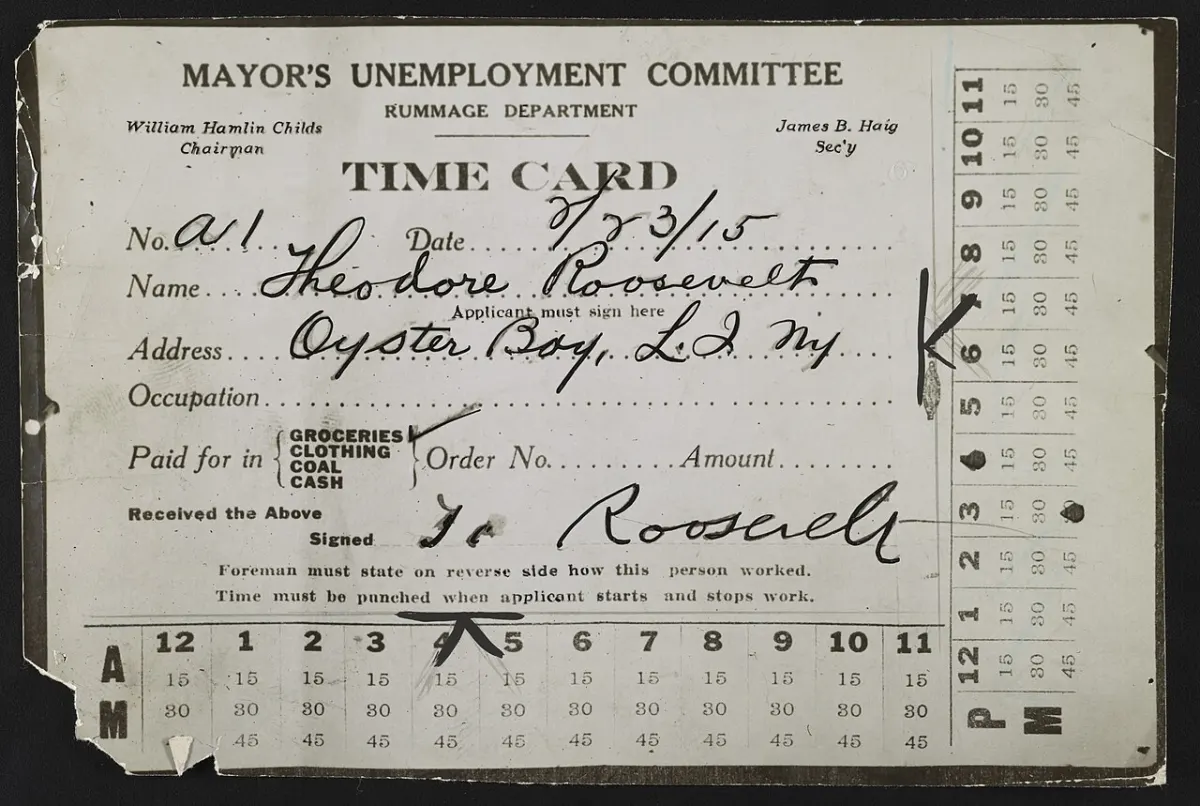 Online Resume Builder - Col. Roosevelt's application for a job LCCN2013650868