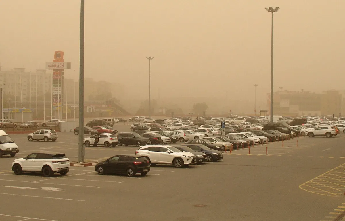Parking Slot Booking System - Car parking at dust storm (Malinovskogo, Rostov)