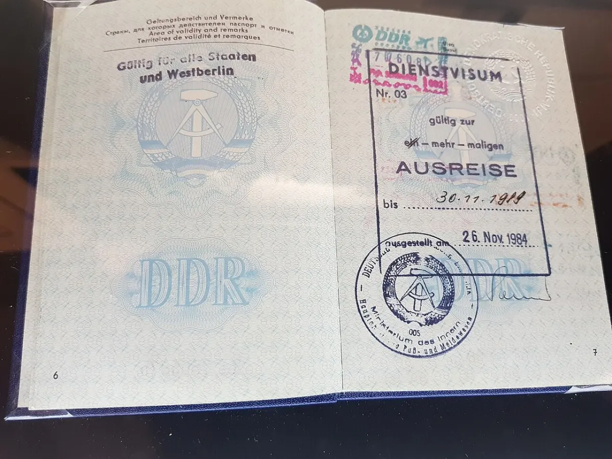 Passport Appointment Management System - GDR passport with exit visa
