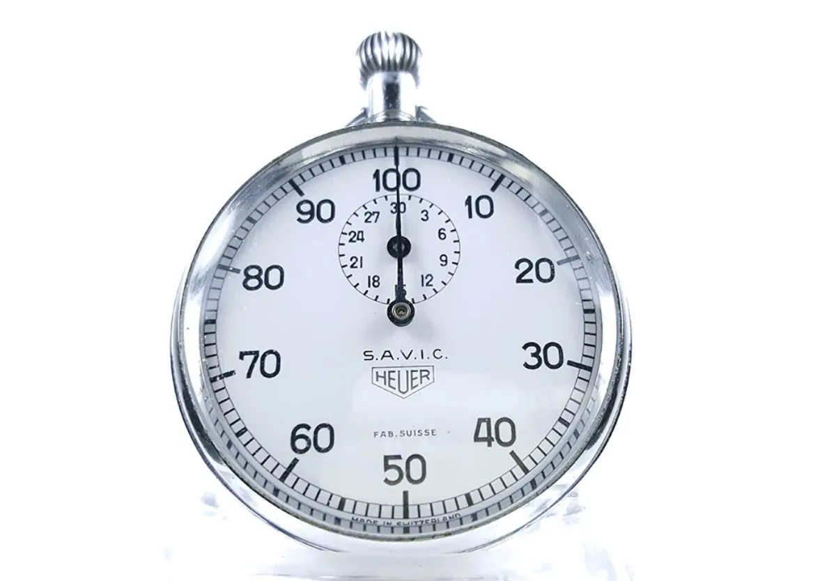 Project Time Tracker - Ref. 913 HEUER S.A.V.I.C stopwatch