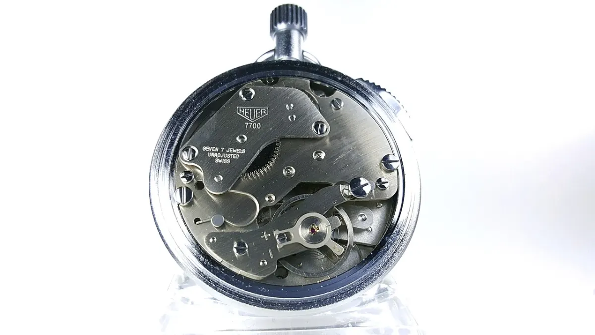 Project Time Tracker - Caliber 7700 running a 401.204 HEUER stopwatch