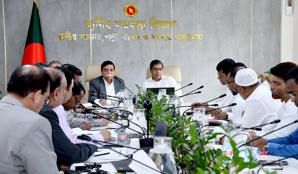 Project Tracking Management System - Mir Shahe Alam at Urban Region Development Project waste management meeting in Jessore Mun