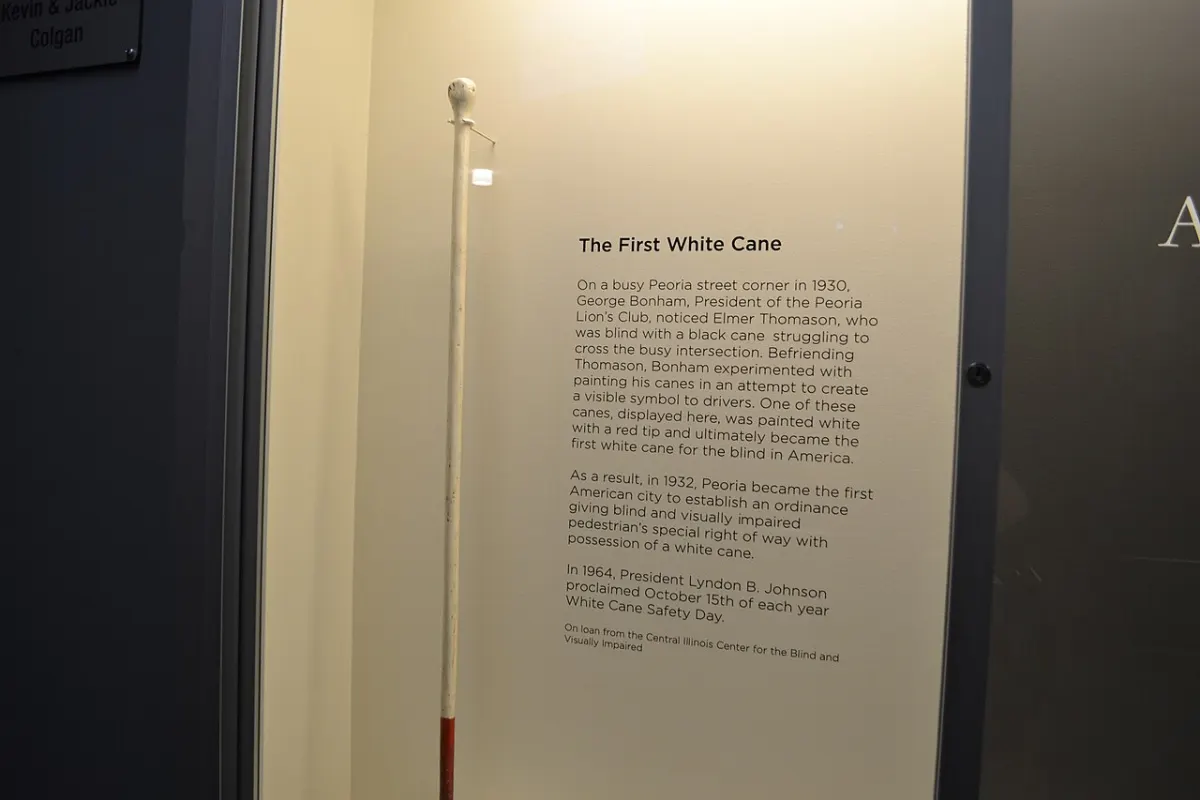 Smart Blind Stick - Peoria Riverfront Museum The First White Cane 0192