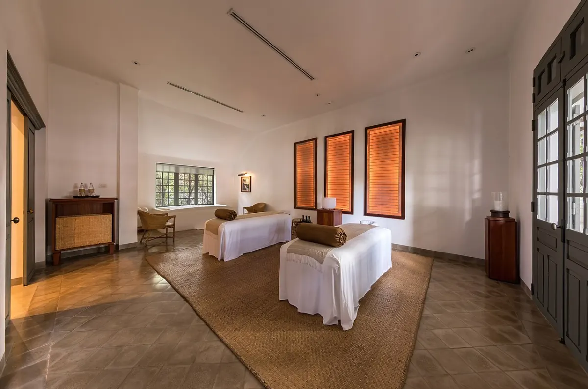 Spa Appointment Booking System - Spa massage parlor panoramic view in Amantaka luxury Resort & Hotel in Luang Prabang Laos