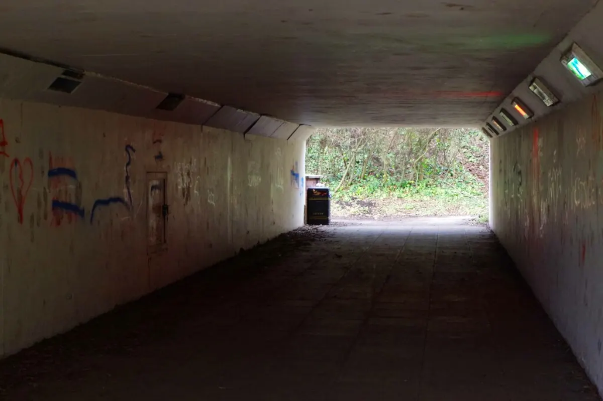 Spa Management System - Interior view of tunnel under Roman Way (A38 road), Droitwich Spa, Worcs
