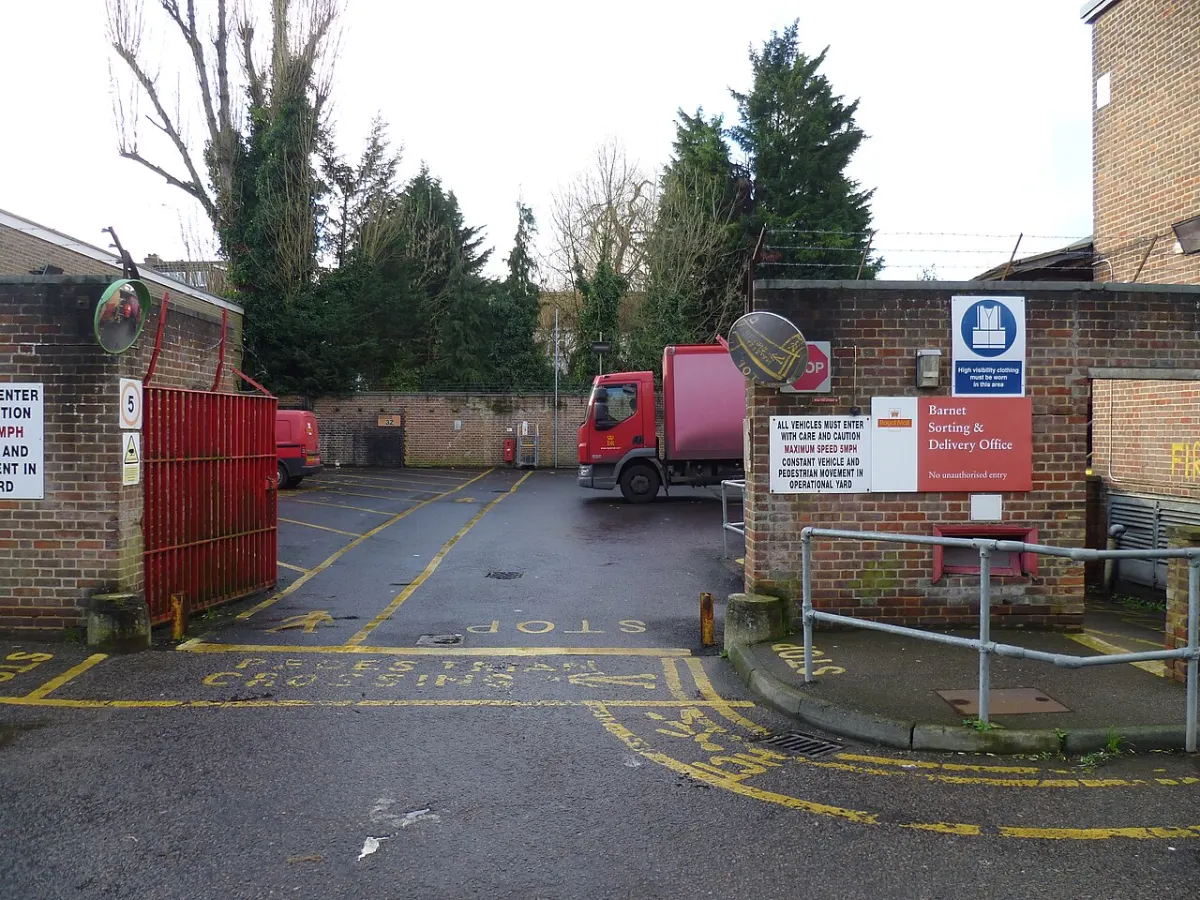 Supplier Management System - Barnet Sorting & Delivery Office goods entrance