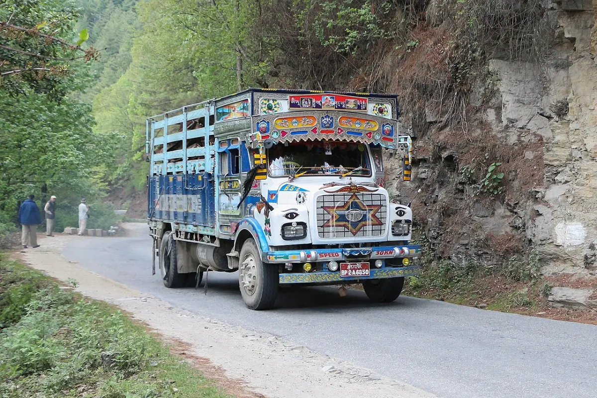 Vehicle Tracking System - Truck on Phuentsholing-Thimphu highway, Bhutan