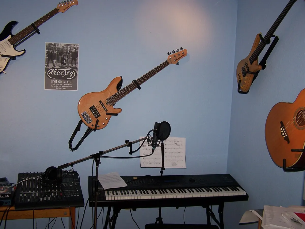 Voice Recorder App - Ma il's home recording studio - Part 2 - Kurzweil K2500X, Multitrac recorder, microphone w