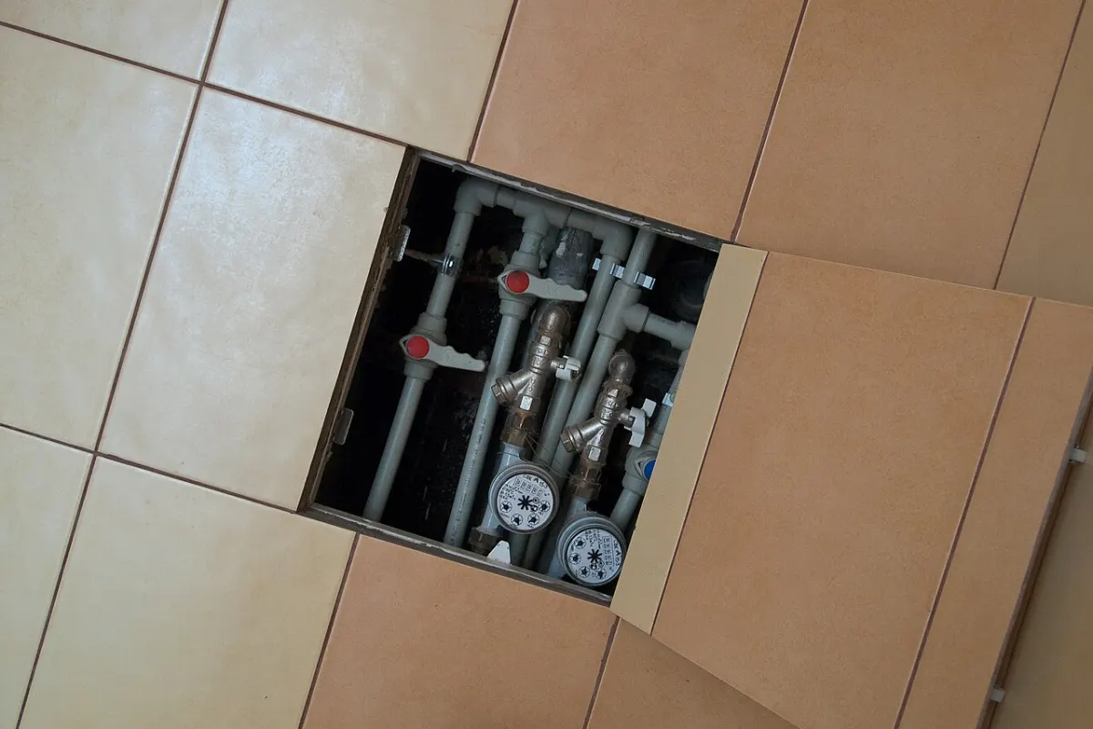 Water Billing Management System - Water supply, Piping, Plastic pipes in bathroom, Water meters, Rostov-on-Don, Russia