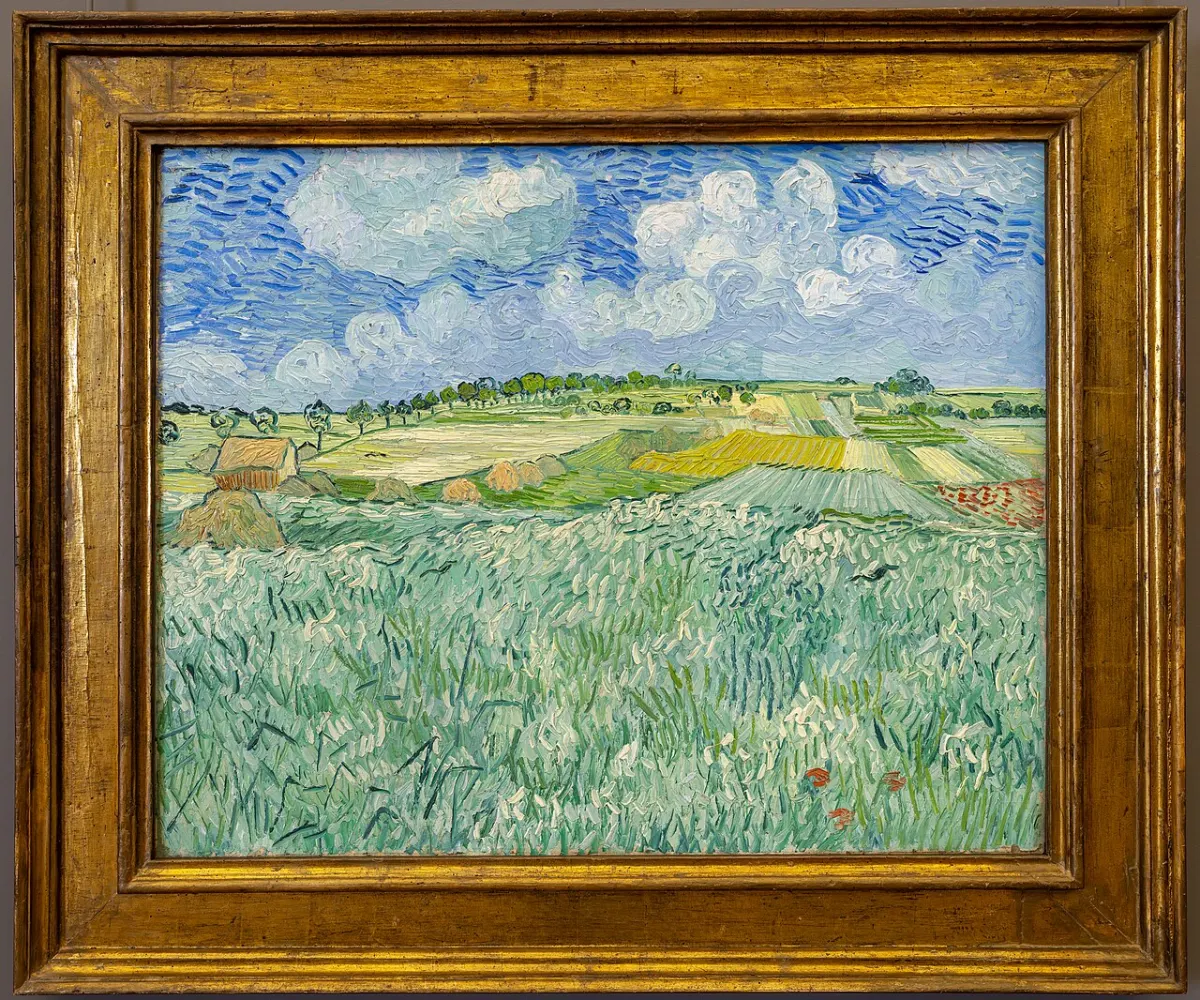 Weather App - Plain at Auvers with rain clouds - Vincent Van Gogh